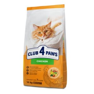 CLUB 4 PAWS PREMIUM VIŠTIENA. VISAVERTIS SAUSAS PAŠARAS SUAUGUSIOMS  KATĖMS NUO 7 METŲ