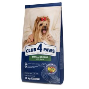 CLUB 4 PAWS PREMIUM MAŽŲ VEISLIŲ SUAUGUSIEMS ŠUNIMS SU ANTIENA. VISAVERTIS SAUSAS PAŠARAS.