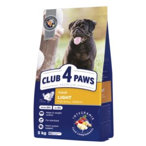 CLUB 4 PAWS PREMIUM "SVORIO KONTROLĖ". VISAVERTIS PAŠARAS SUAUGUSIEMS ŠUNIMS MAŽŲ VEISLIŲ