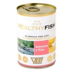Healthyfish Salmone e Riso ( su lašiša ir ryžiais) paštetas šunims 400g.