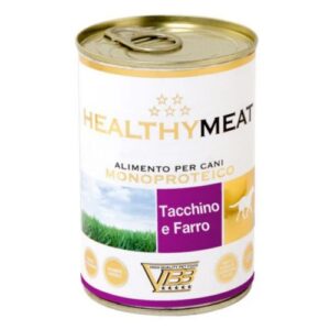 Healthymeat Tacchino con Farro (su kalakutiena ir spelta) paštetas šunims 400g.