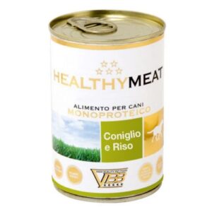 Healthymeat Coniglio con Riso (su triušiena ir ryžiais) monoproteininis paštetas šunims 400g.