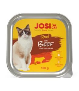 JosiCat Paté with Beef paštetas katėms su jautiena, 100 g.