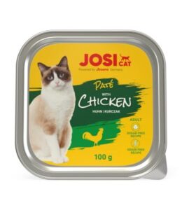 JosiCat Paté with Chicken paštetas katėms su vištiena, 100 g.