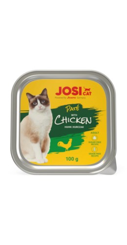 JosiCat Paté with Chicken paštetas katėms su vištiena, 100 g.