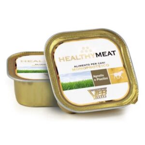 Healthymeat Agnello e Pisellini (su ėriena ir žirneliais) monoproteininis paštetas šunims 150g.