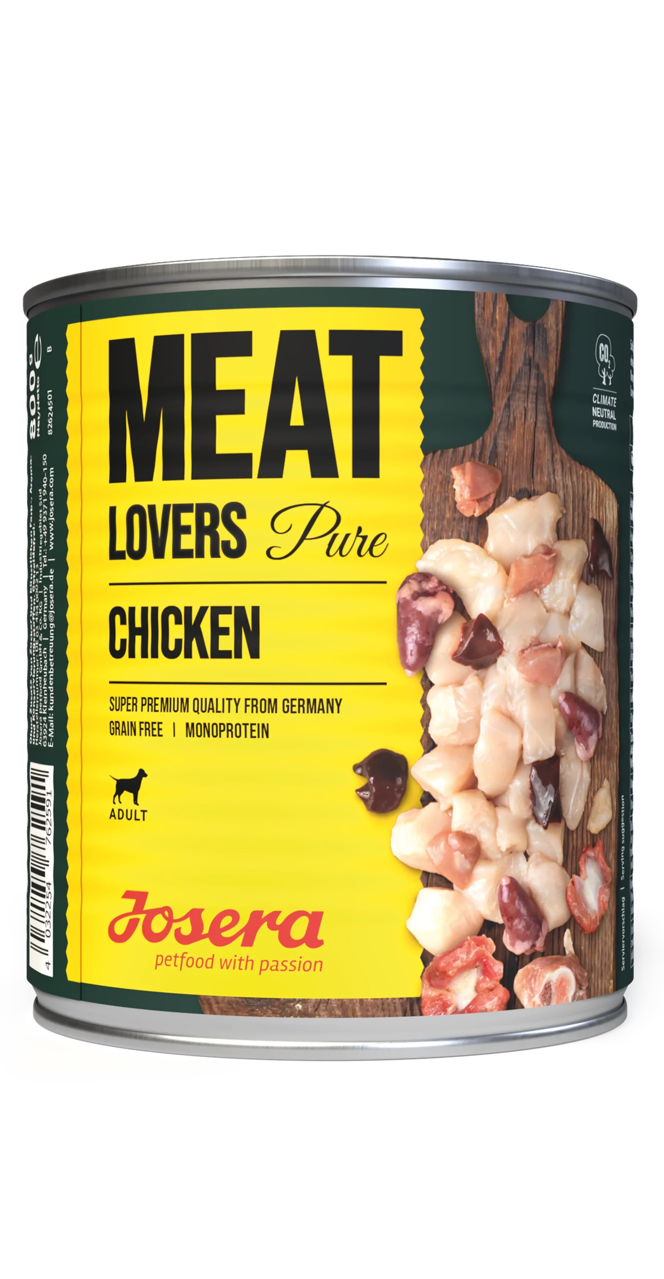 Josera Meat Lovers Pure Chicken konservuotas pašaras šunims su vištiena