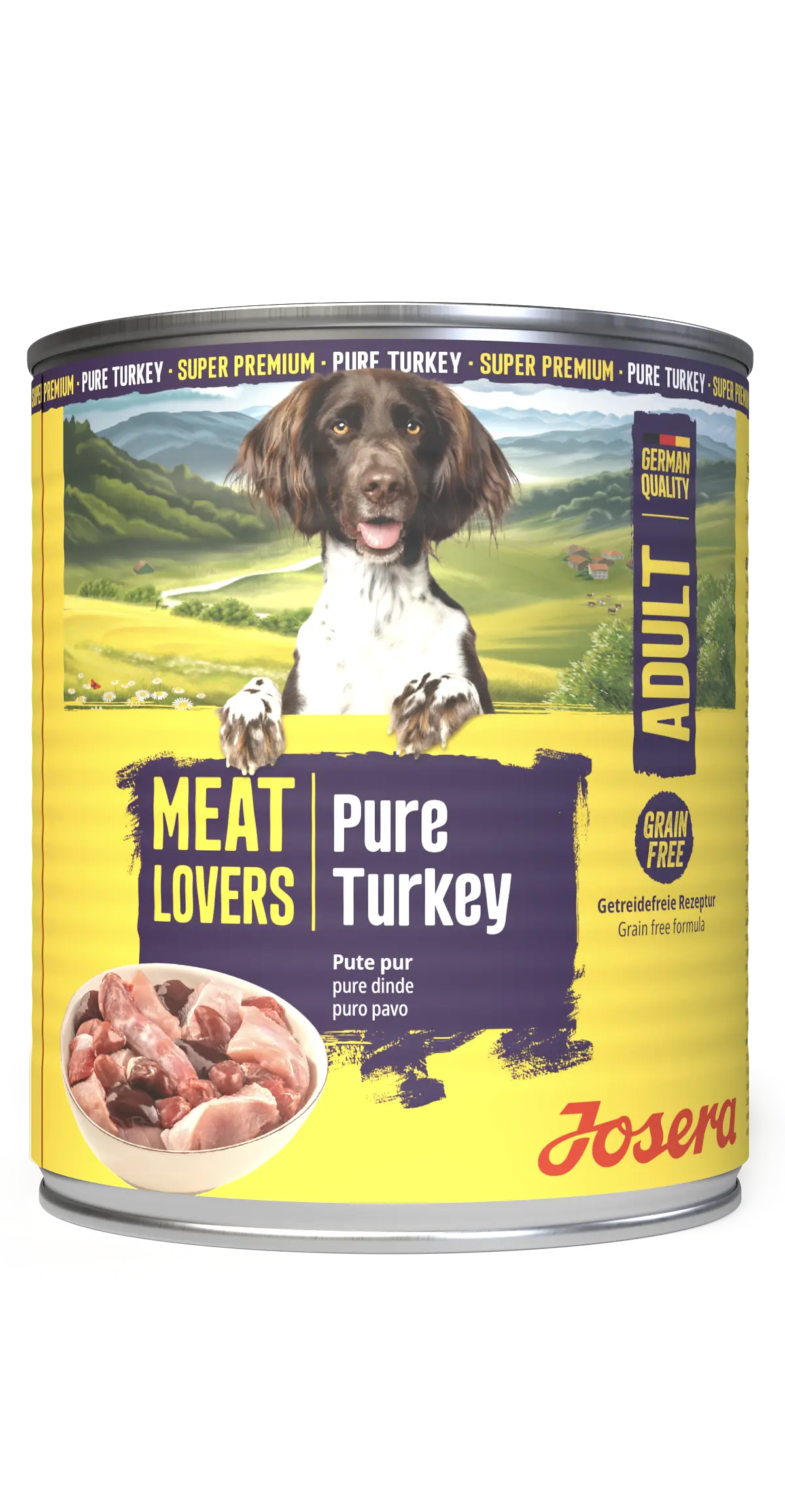 Josera Meat Lovers Pure Turkey konservuotas pašaras šunims su kalakutiena
