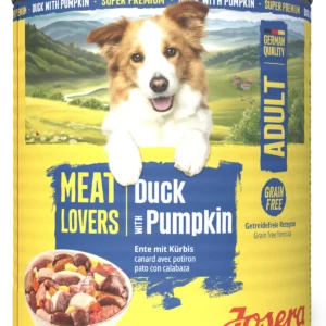 Josera Meat Lovers Menu Duck with Pumpkin konservuotas pašaras šunims su antiena ir moliūgais