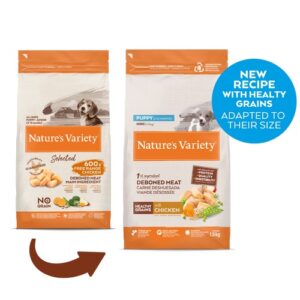 Nature’s Variety Healthy Grain Puppy Mini su vištiena – sausas maistas mažų veislių šuniukams, 1,5 kg.