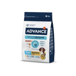 Advance Puppy Sensitive sausas maistas šuniukams su lašiša ir ryžiais, 3 kg