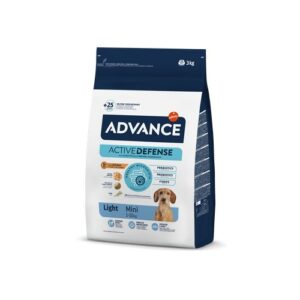 Advance Mini Light – sausas maistas antsvoriui linkusiems mažų veislių šunims, 3 kg