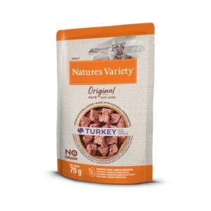 Nature’s Variety Wet Original Cat drėgnas maistas katėms su kalakutiena, 70 g