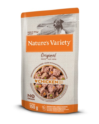 Nature’s Variety Wet Original Mini Dog drėgnas maistas mažiems šunims su vištiena, 150 g