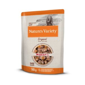 Nature’s Variety Wet Original Med Dog drėgnas maistas vidutinių veislių šunims su jautiena, 300 g