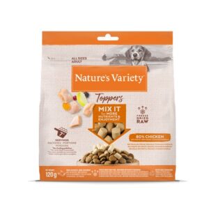 Nature’s Variety Toppers maistingas priedas šunims su jautiena, 120 g