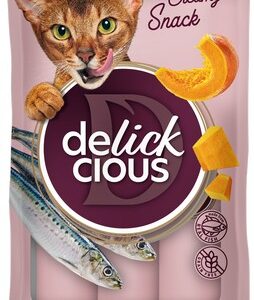 Delickcious™ kreminiai skanėstai katėms – sardinės su moliūgu (4 × 15 g, 60 g)