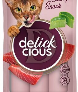 Delickcious™ kreminiai skanėstai katėms – tunas su alaviju (4 × 15 g, 60 g)