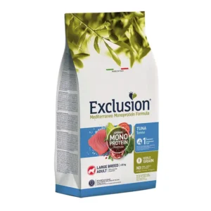 Exclusion Mono Protein Mediterraneo sausas pašaras didelių veislių šunims su tunu, L, 12 kg