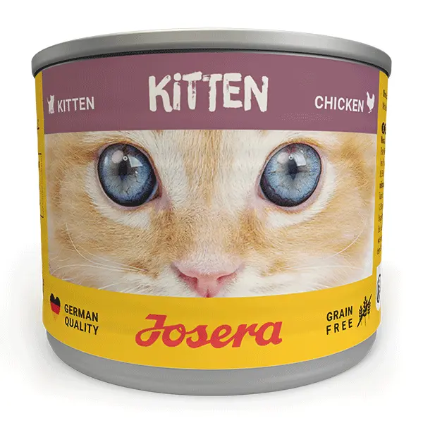 Josera Kitten Chicken begrūdis konservuotas pašaras jaunoms katėms su vištiena, 200 g