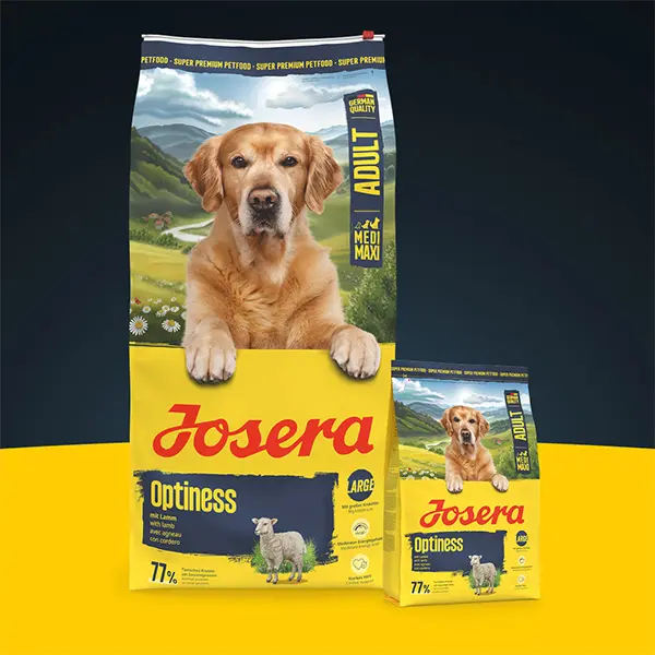 Josera Optiness sausas pašaras šunims su ėriena 12,5 kg