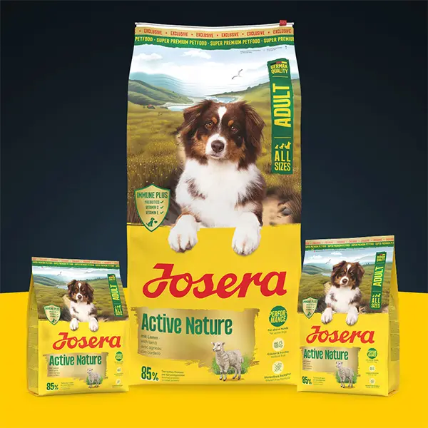 Josera Active Nature sausas pašaras šunims su ėriena, 12,5 kg