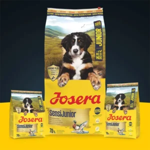 Josera Sensi Junior sausas pašaras jautriems jauniems šunims su antiena ir lašiša, 12,5 kg