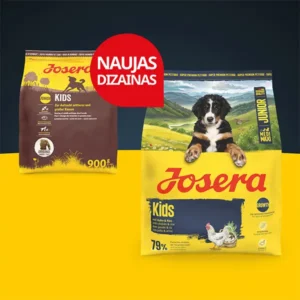 Josera Kids sausas pašaras jauniems šunims su paukštiena, 900 g.