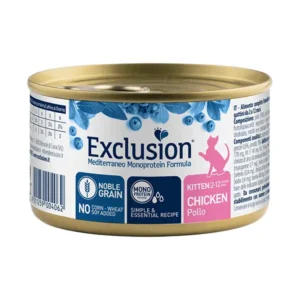 Exclusion Mediterraneo Mono Protein konservas kačiukams su vištiena, 85 g