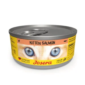 Josera Kitten Salmon begrūdis konservuotas pašaras jaunoms katėms su lašiša, 85g x 12vnt