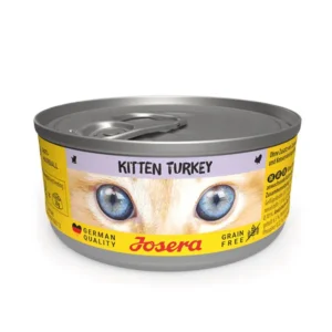 Josera Kitten Turkey begrūdis konservuotas pašaras jaunoms katėms su kalakutiena, 85g x 12vnt