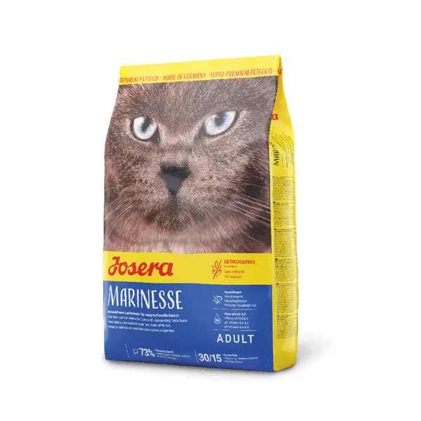 Josera Marinesse begrūdis sausas pašaras katėms su lašiša, 2 kg