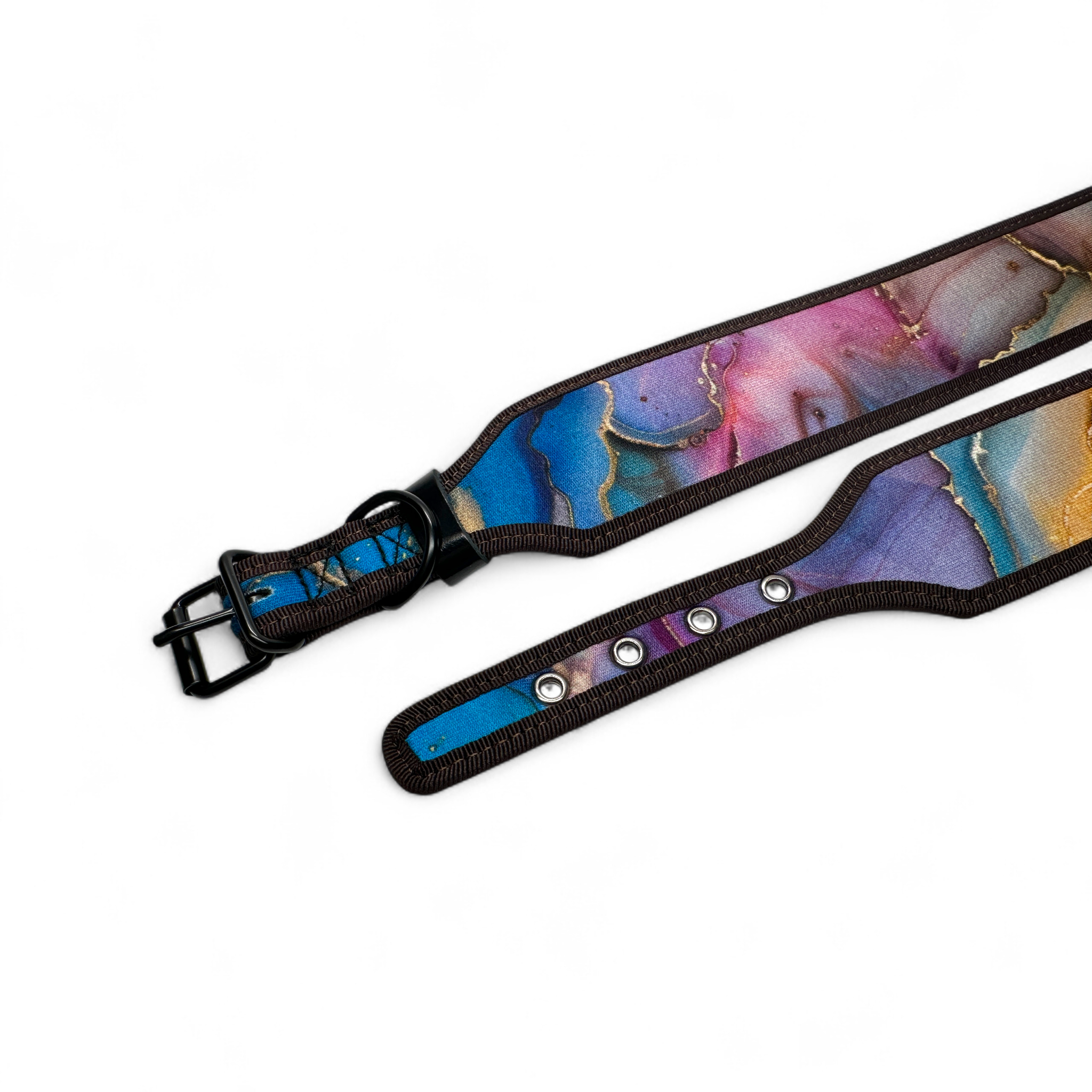 Šunų antkaklis su sagtimi 5 cm – paminkštintas, reguliuojamas Marmuras