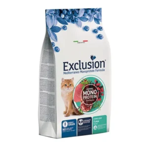 Exclusion Mono Protein, begrūdis sausas pašaras M steril. katėms, tunas, 1,5 kg