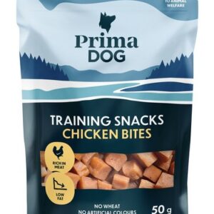 PrimaDog treniravimo skanėstai – vištienos kasneliai 50 g