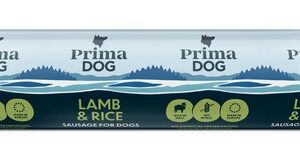 PrimaDog ėrienos dešra šunims su ryžiais 800 g 