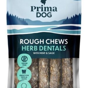 PrimaDog kramtalas dantims su mėtomis ir šalaviju L 15 cm, 175 g 