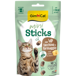 GIMCAT MINI STICKS WITH TURKEY & CHEESE 50 G
