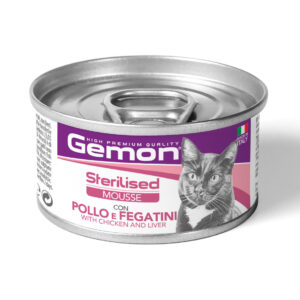 GEMON - Wet Cat Mousse Sterilised Chicken/Liver 85g