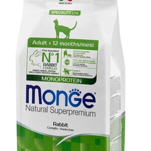 Monge Monoprotein Rabbit super premium pašaras katėms su triušiena 1,5kg