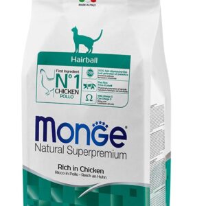 Monge Hairball Adult (vištiena) 0,4kg