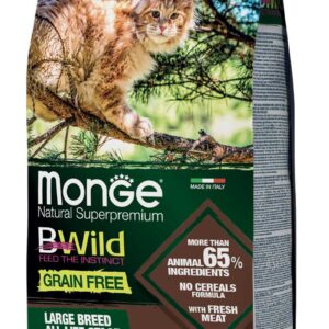 Monge GF Large Breeds sausas pašaras katėms su buivoliena, bulvėmis ir lęšiais 1.5kg