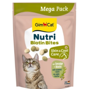 GIMCAT NUTRI BIOTIN BITES SEEALGE (su biotinu ir dumbliais) 425 G