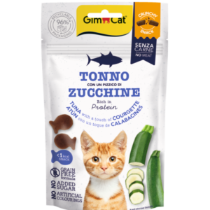 Gimcat Crunchy Snacks Tuna & Courgette traškūs skanėstai tunas/cukinija 50g