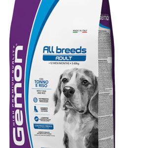 Gemon medium adult visavertis pašaras suaugusiems šunims su tunu ir ryžiais 3kg