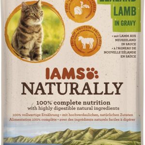 IAMS Naturally Adult konservuotas pašaras katėms su su ėriena 85g