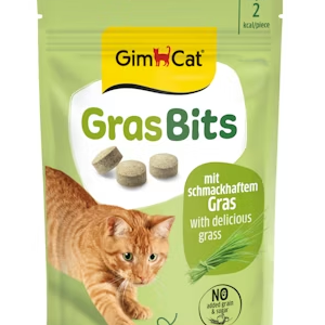 GimCat Grasbits skanėstai katėms su žole 50g