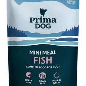 PrimaDog Mini Lašišos ir silkės ėdalas šunims 85 g x 24 vnt