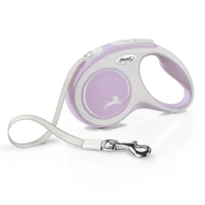 FLEXI pavadėlis šuniui New Comfort S juostinis 5m, rožinis