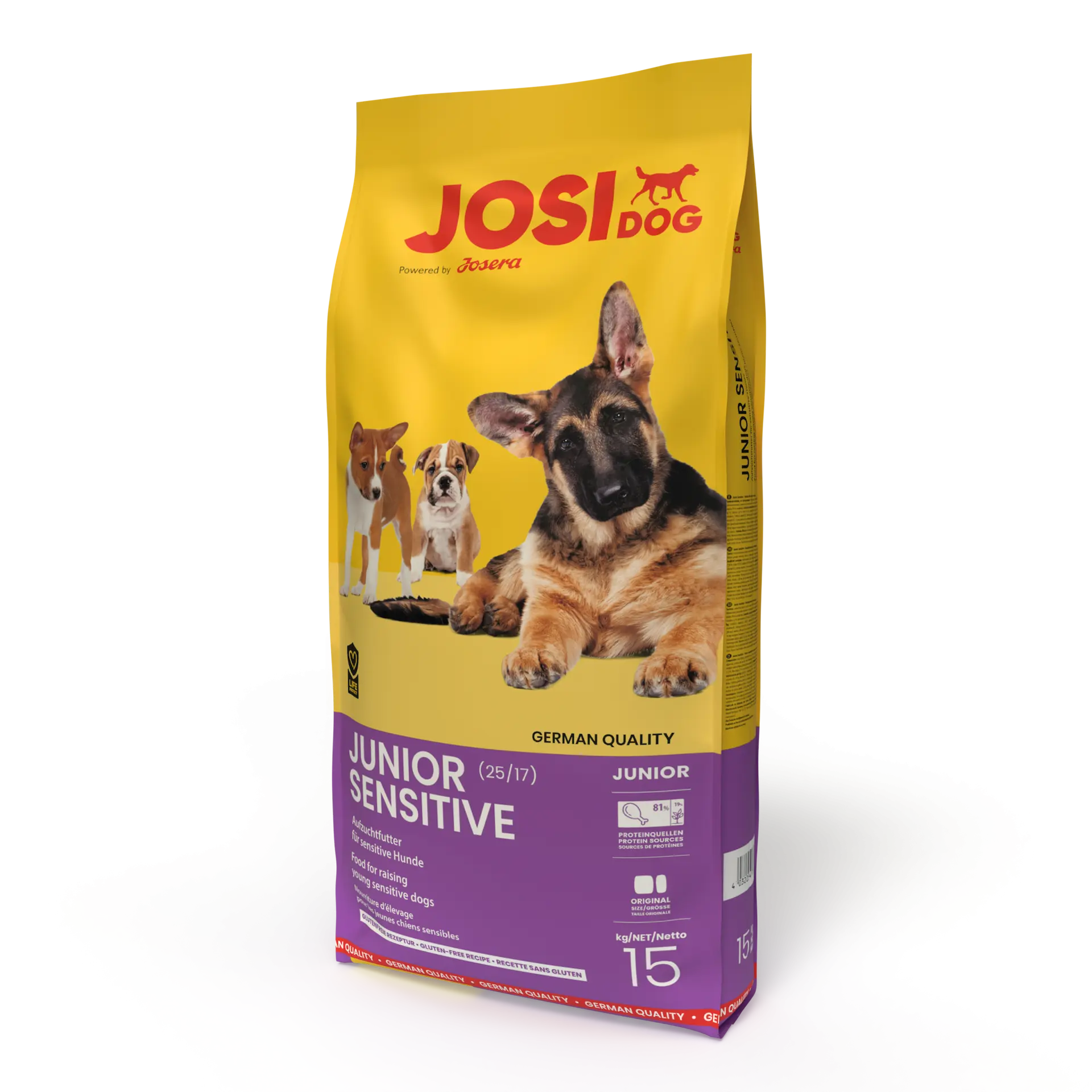 JosiDog Junior Sensitive sausas pašaras šunims 15kg